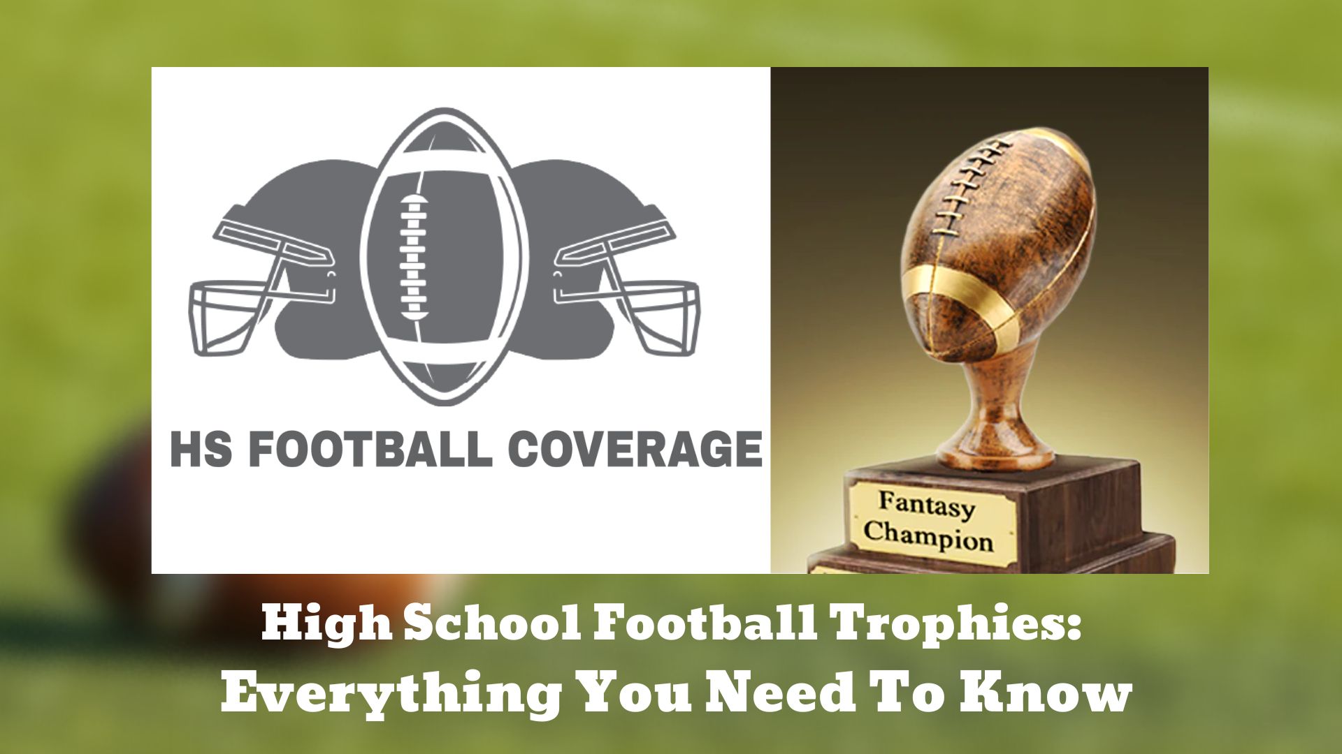 High School Football Trophies